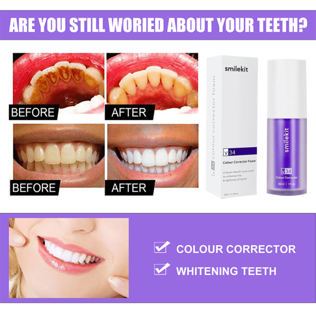 V34 Color Serum Purple toothpaste - Image 4